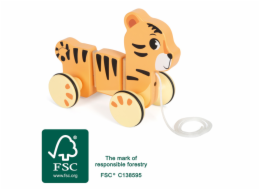 small foot Dřevěná tahací hračka Tygr