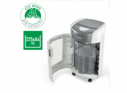 Leitz IQ OptiMax Home Office 225 skartovačka Na malé částice 58 dB Šedá, Bílá