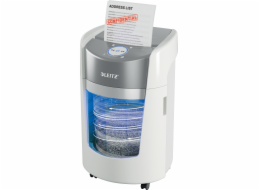 Leitz IQ OptiMax Small Office 350 skartovačka Na malé částice 58 dB 22,3 cm Šedá, Bílá