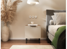 Cama ALMERA 5903815011719 noční stolek Barva kašmíru, vlašský ořech