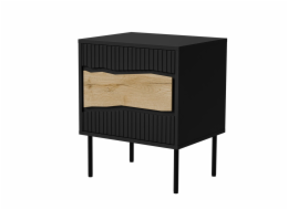 Cama INSERTO 400241 noční stolek Černá, Dub