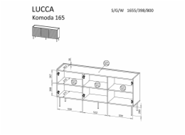 Cama LUCCA 490384 komoda