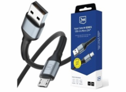 3mk Hyper Cable N-SERIES A to Micro 1m 5V/2.4A 12W White / Black