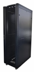 LEXI-Net 19" stojanový rozvaděč 42U 800x1200 rozebiratelný, kolečka, 1000kg, perforované dveře, černý