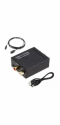 WG - Převodník digitálního signálu na analog - RCA L/R 3,5 mm, black