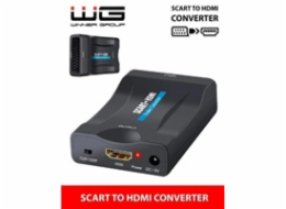 WG - Audio video konvertor SCART na HDMI, černá