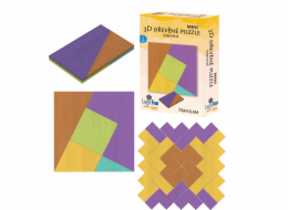 Hlavolam - Mini 3D dřevěné puzzle více druhů