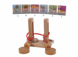 Hlavolam - dřevěné 6 druhů