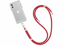 WG - Crossbody lace strap/transparent/red