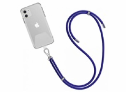 WG - Crossbody lace strap / transparent / blue