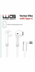 WG&nbsp;-&nbsp;Sluchátka&nbsp;s&nbsp;konektorem&nbsp;Type-C,&nbsp;Vortex&nbsp;Vibe,&nbsp;drátové,&nbsp;white