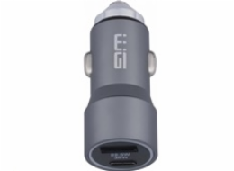 WG - Nabíječka do auta 2x USB 58,5W , 1x USB-C PD 36W + 1x USB-A 22.5W, stříbrná