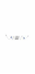 WG - Datový kabel Type-C na Type-C, 1 metr, 3A, 60W, magnetický samonavíjecí, bílá