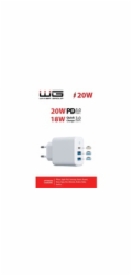 WG - Síťová nabíječka 3x USB, 1x USB-A QC 3.0 + 1x USB-A QC 3.0 + 1x USB-C PD 3.0, bílá