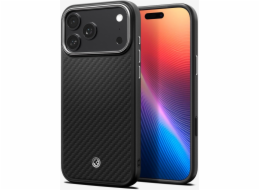 Spigen Enzo Aramid T, black silver - iPhone 17 Pro Max