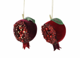 Vánoční hračka na stromeček Ovoce, 13 cm, plastová