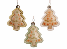 Vánoční hračka Stromek, 11,5 cm, sklo