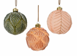 Vánoční hračka na stromeček, 10 cm, sklo