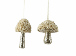 Vánoční hračka Houba, 11 cm, plastová