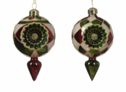 Vánoční hračka na stromeček, 13,5 cm, sklo