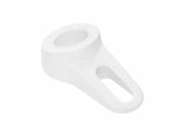 Zarážka dveří Haushalt, 3,8 cm x 6 cm, gumová, bílá