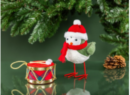 Vánoční hračka na stromeček Bubínek Christmas Touch G4XD23H062, 10 cm