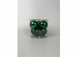 Vánoční hračky na stromeček Christmas Touch, D8 cm, plastové, 6 ks.