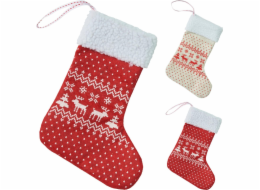 Vánoční punčochová dekorace, 20 cm