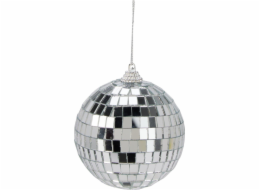 Vánoční hračka na stromeček, stříbrná, 8 cm