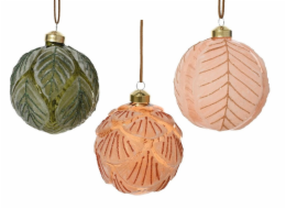 Vánoční hračka na stromeček, 8 cm, sklo