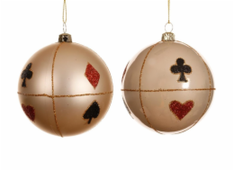 Vánoční přáníčka s hračkou, broskvová, 8 cm, plastová