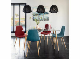 Jídelní židle Atmosphera Roka modro/bílohnědá, 51x44x85,5 cm