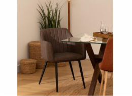 Křeslo Atmosphera, hnědé, 61,5 cm x 57 cm x 83 cm