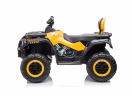 Dětská elektrická čtyřkolka S615, černá/žlutá