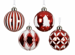 Vánoční hračka na stromeček, 8 cm, sklo