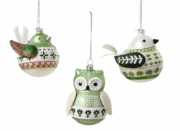 Vánoční hračka na stromeček, 8,8 cm, sklo