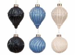 Vánoční hračka na stromeček, 8 cm, sklo