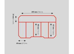 Kufřík na drobné předměty Qbrick 220 × 145 × 47 mm