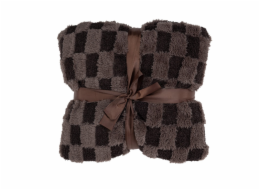 Domoletti Norková šachová deka, čokoládová, 150 cm x 200 cm