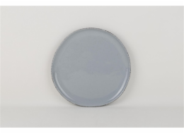 Obědový talíř Sezamové tečky modré, modré