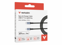 Verbatim Lightning->C kabel Sync & Charge 60W černý