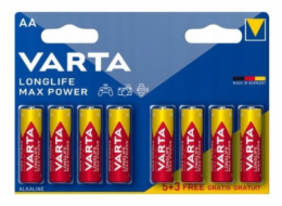 Varta Varta Longlife Max Power, alkalické baterie, AA, 8 ks