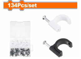 Wadfow&nbsp;Příchytka&nbsp;na&nbsp;kabel&nbsp;sada&nbsp;134ks