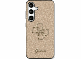 Guess Kryt Fixed Glitter Big 4G Metal Logo pro Samsung Galaxy S25 zlatý