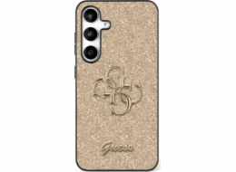 Guess Kryt Fixed Glitter Big 4G Metal Logo pro Samsung Galaxy S25 Plus zlatý