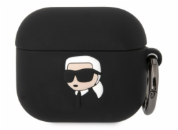 Karl Lagerfeld Pouzdro Karl Lagerfeld KLA3RUNIKK na Apple AirPods 3, silikonové, s 3D hlavou Karla