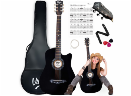 Akustická kytara V-TONE AG ONE BK 4/4 trsátka popruh náhradní struny pouzdro akordy