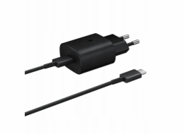 Samsung Nabíječka 25W EP-TA800EBE s USB-C kabelem Samsung EP-DA705BBE USB-C / USB-C - černá