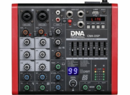 Bitmat DNA CM4-DSP audio mixážní pult, 4 kanály, USB, MP3, Bluetooth, Phantom