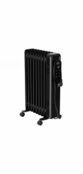 Radiátor Black+Decker, BXRA2001E, olejový, 9 žeber, 3 stupně tepelné intenzity, časovač, dotykový displej, 2000 W